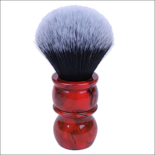 Red and Black Barber Handle Shaving Brush Australia